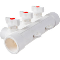 Коллектор с шаровыми кранами LAMMIN PPR ВР 32х1/2х3 Lm31082315032