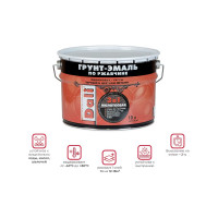 Молотковая грунт-эмаль по ржавчине 3 в 1 DALI Серая 10 л 1 43792