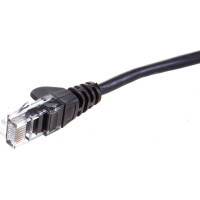 Патч-корд LANMASTER RJ45 - RJ45, 4 пары, UTP, категория 5е, 2 м, черный, LSZH, LAN-PC45/U5E-2.0-BK