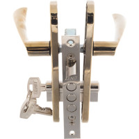 Врезной замок ЗЕНИТ ЗВ7-60.1 золото-лак 28001