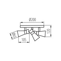 Потолочный спот KANLUX MILENO EL-3O B-AG 29112