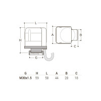 Сервопривод SR Rubinetterie 230В 0092-23000000