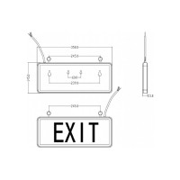 Аварийный светодиодный светильник ЭРА SSA-101-1-20 ВЫХОД-EXIT Б0044388