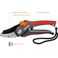 Секатор GRINDA G-28 с двухкомпонентными рукоятками, контактный, 205мм 8-423203_z02