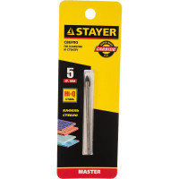 Сверло по керамике и стеклу с двумя режущими лезвиями MASTER 5 мм Stayer 2986-05