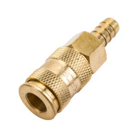 Быстроразъем пневматический с клапаном - елочка 10 мм Rockforce RF-BSE1-4SH 1755