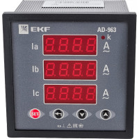 Трехфазный цифровой амперметр на панель EKF PROxima ad-963