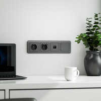Заглушка WERKEL графит рифленый W1159204 a050753
