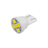 Автолампа диод SKYWAY T10*W5W* 12V 5 SMD Блистер без цоколя 1-конт Белая компл. 2 шт. Габариты, S08201341