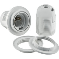 Люстровый патрон duwi E27 2 кольца белый 24532 2