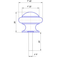 Дверной упор Apecs DS-0011-AC 14466 00014466