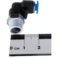 Фитинг угловой для пластиковых трубок (4 мм; 1/8М) ROCKFORCE RF-SPL04-01(2230)