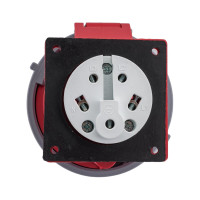 Розетка стационарная внутренняя EKF 3252 3Р+РЕ+N 32А 380В IP67 ps-3252-32-380