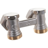 Узел нижнего подключения Giacomini R388 угловой, H-образный, 3/4", 3/4", Н ЕК-НГ R388X002