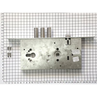 Корпус цилиндрового замка DOORLOCK DL9252С/60/85мм, хромиров. фронт. планка 28х300мм, реверсивный, диам. ригеля 16мм 75336