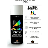 Аэрозольная краска Monarca RAL9003 Белый Матовый 19503