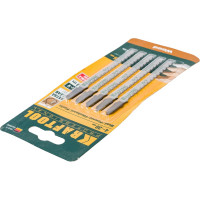 Пилки Kraftool для электролобзика по дереву 75x2.5 мм фигурный рез 5 шт. EU 159514-2.5-S5