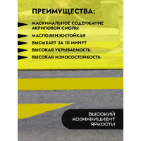 Краска Грида АК-Дор 1.01 для разметки дорог желтая 30 кг 1/22 209846 НФ-00000228