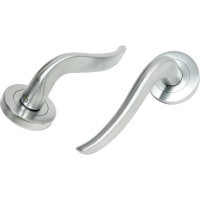 Ручка DOORLOCK DL Звездная линия Irida M033 SCB матированный хром A=35-55 мм 73506