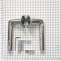Ручка DOORLOCK DL Fenix A16R CP полированный, A=55-85 мм 73212