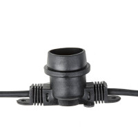 Гирлянда Uniel UDL-K120 200/E27/100M IP65 BLACK BELT-LIGHT Белт-лайт, 100 м + 1,5м сетевой шнур UL-00006479
