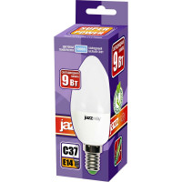 Светодиодная лампа Jazzway PLED-SP 9Вт C37 свеча 3000К теплый белый E27 820лм 230В/50Гц 5001923A