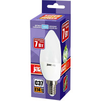 Светодиодная лампа Jazzway PLED-SP 7Вт C37 свеча 5000К холодный белый E14 560лм 230В/50Гц 1027832-2