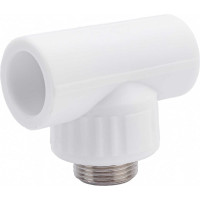 Комбинированный тройник VALFEX PP-R белый, 25х3/4 дюйма НР 10128025 127-0526