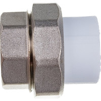 Комбинированная муфта VALFEX PP-R белая, разъем 25х1 дюйма ВР 10155225 127-0213