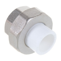 Комбинированная муфта VALFEX PP-R белая, разъем 20х1 дюйма ВР 10155125 127-0210