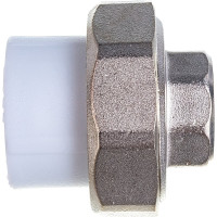 Комбинированная муфта VALFEX PP-R белая, разъем 25х1/2 дюйма ВР 10155115 127-0211