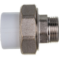 Комбинированная муфта VALFEX PP-R белая, разъем 25х3/4 дюйма НР 10156020 127-0224