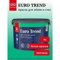 Краска для обоев и стен Tikkurila EURO TREND база A матовая 9л 700009620