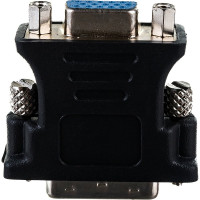 Переходник Cablexpert 29M/15F, черный, пакет A-DVI-VGA-BK