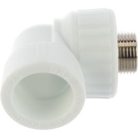 Комбинированный угольник VALFEX PP-R белый, 32х3/4 дюйма НР 10126132 127-0596