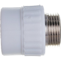 Комбинированная муфта VALFEX PP-R белая, 32х1 дюйма НР 10130032 127-0243