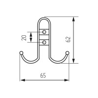Крючок Brante H2205AC медь 107104