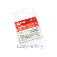 Наконечник EKF штыревой втулочный изолированный НШвИ 1,0-12 50 шт. PROxima nhvi-1.0-12