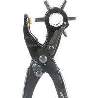 Револьверный дырокол STAYER Standard 6 в 1 для кожи 2-4.5 мм 22940_z01