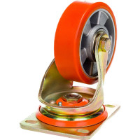 Колесо полиуретановое поворотное 125 мм MFK-TORG ED01-ABP-125