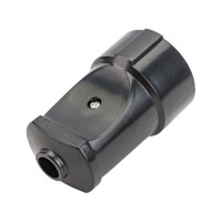 Кабельная розетка TDM ELECTRIC 2П без заземления, 10А, 250B, черная SQ1806-0130