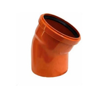 Отвод наружной канализации RTP 110 мм, 30 градусов 36656