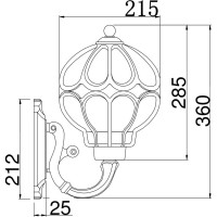 Бра MAYTONI Outdoor O024WL-01G