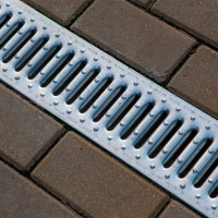 Решетка водоприемная Gidrolica Stadart к лотку DN100 стальная оцинкованная, класса А15 508