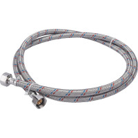 Подводка для воды СТМ сталь 1/2", гайка-гайка, 150 cм CWFHF150
