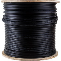 Кабель NETLAN U/UTP 4 пары, категория 5e, внешний, PE до -40C, с тросом, черный, 305м EC-UU004-5E-PE-SW-BK