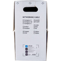 Кабель NETLAN F/UTP 4 пары, категория 5e, внутренний, PVC, серый, 305м EC-UF004-5E-PVC-GY