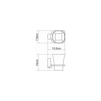 Одинарный подстаканник WasserKRAFT Leine K-5028WHITE
