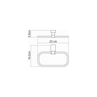 Держатель полотенец WasserKRAFT Leine K-5060WHITE