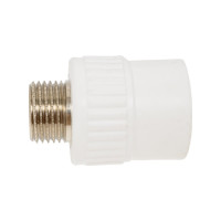 Комбинированная муфта СТМ ПЛАСТ PP-R, с наружней резьбой, DN 25х1/2 CPSM2512